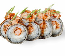 Спайси-лосось с хрустящей креветкой темпура