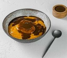 Абрикосовый пудинг с урбечем