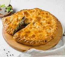 Дагестанский пирог с курицей и грибами