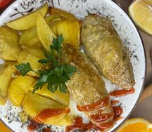 Куриные котлеты  с картошкой