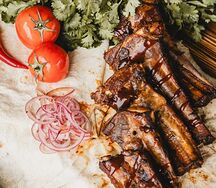 Ребрышки подкопченные. Пошел по комнате дымок, дымооок!