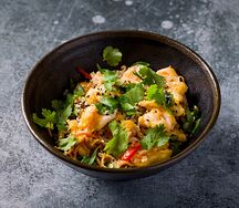 Wok с креветками