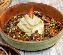 Говядина в перечном соусе