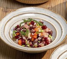 Винегрет с красной фасолью