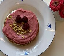 Панкейки малиновая фисташка