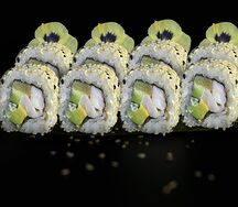 Калифорния с креветкой в кунжуте