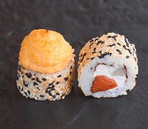 Запеченный с лососем