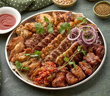 Большое мясное плато с мангала