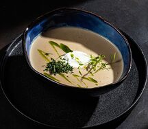 Крем-суп из лесных грибов