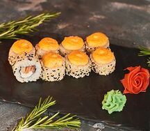 Запеченный ролл с лососем