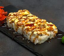 Гребешок с лососем запеченные