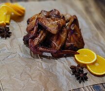 Куриное крылышко горячего копчения