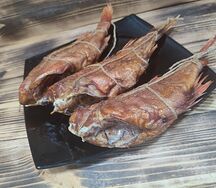 Морской окунь горячего копчения