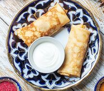 Блины с курицей