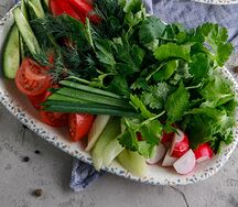 Овощное ассорти с зеленью