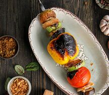 Шашлык овощной с курдюком