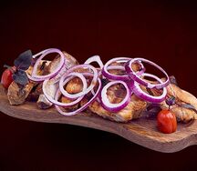 Шашлык из говядины (бастурма)