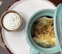 Вареники Домашние с картофелем и шкварками