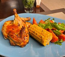 Цыпленок в чесночно-имбирной заправке