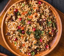 Плов из говядины с грузинским акцентом