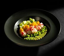 Боул с гребешком и трюфельным соусом