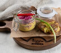 Филе сельди в горчичном соусе с запечённым картофелем