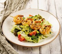 Салат с креветками