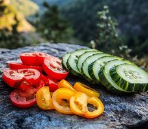 Нарезка из свежих овощей