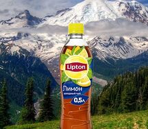 Холодный черный чай Lipton Лимон