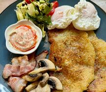 Драники с беконом