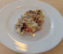 Куриная грудка с грибами