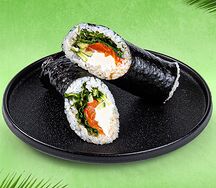 Кинг-ролл с лососем 