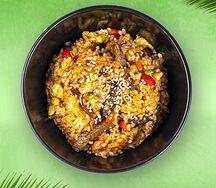 Тяхан с говядиной терияки