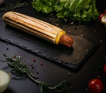 Френч-дог с куриной колбаской