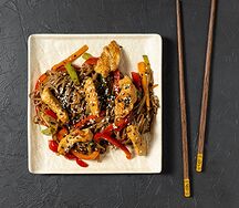 Якисоба с курицей
