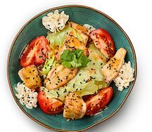 Салат с хрустящим баклажаном