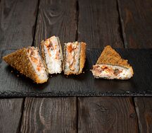 Темпурный сэндвич с лососем