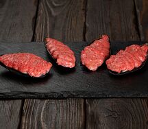 Мидии, запеченные под розовым соусом