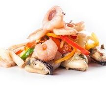 Морепродукты для wok