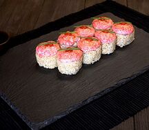 Ролл креветка в яки соусе