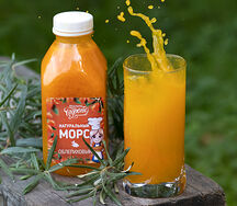Морс облепиховый собственного приготовления