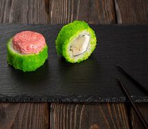 Запеченный с масляной рыбой