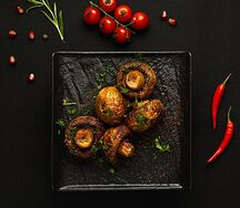 Грибы на углях