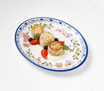 Сырники с чиа и шоколадным муссом