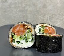 Сашими с угрем и лососем 