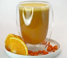 Горячий апельсин с облепихой 