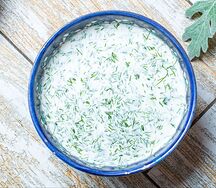 Окрошка по-узбекски с курицей
