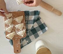 Вареники с творогом соленые