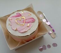 Бенто-торт Акриловое сердечко