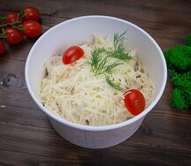 Феттуччине с курицей и грибами
